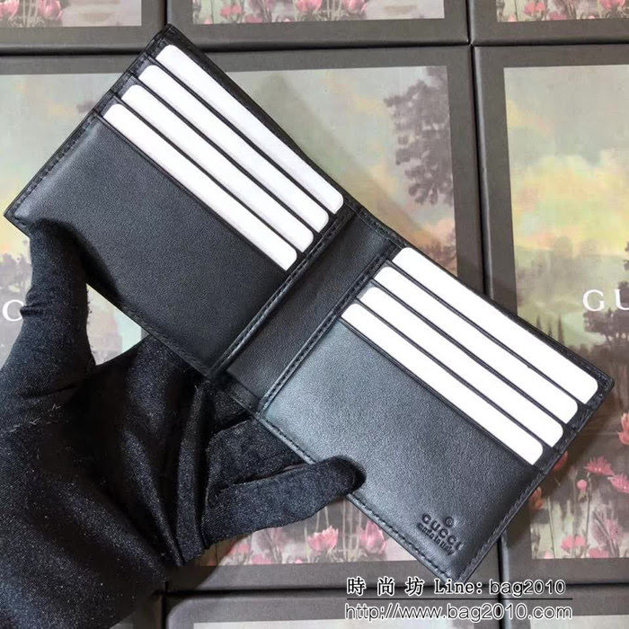 GUCCI古馳 專櫃同步 紅蛇印花 男士雙折皮夾 451268 WTG1923